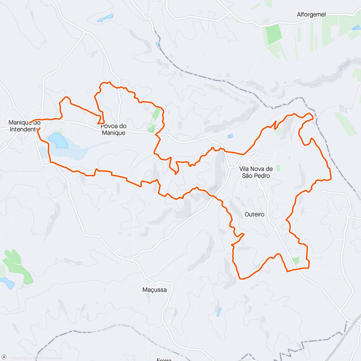 Mapa de la actividad (2024#63 - VI Trail Trilhos Pina Manique 2024 ✅️)