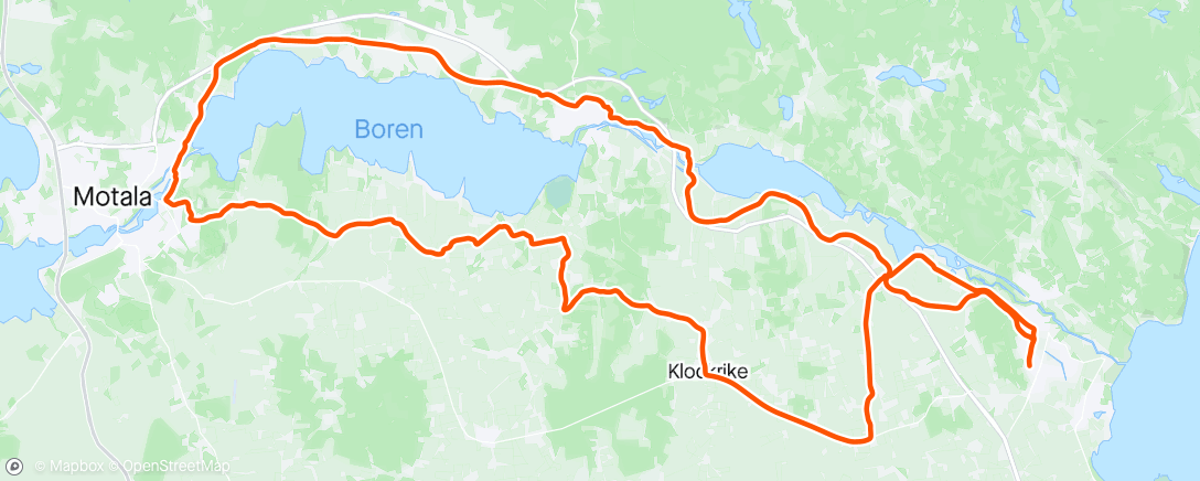 Map of the activity, Runt Boren solo