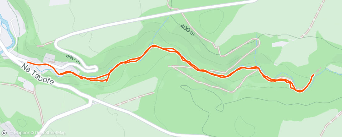 Map of the activity, Morning Walk