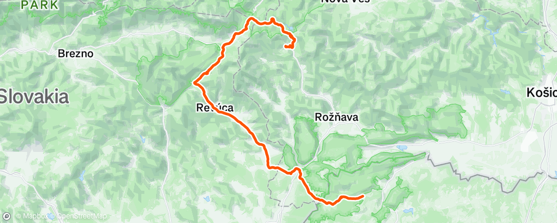 Map of the activity, Z Dobsinej cez Muráň 💚.