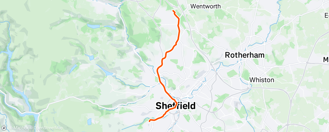 Map of the activity, Afternoon Ride