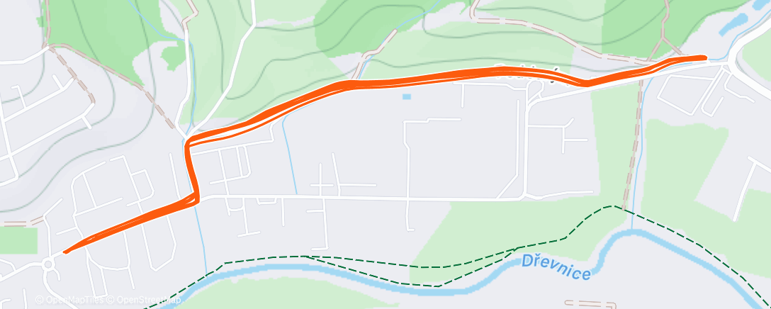 Map of the activity, Morning Run