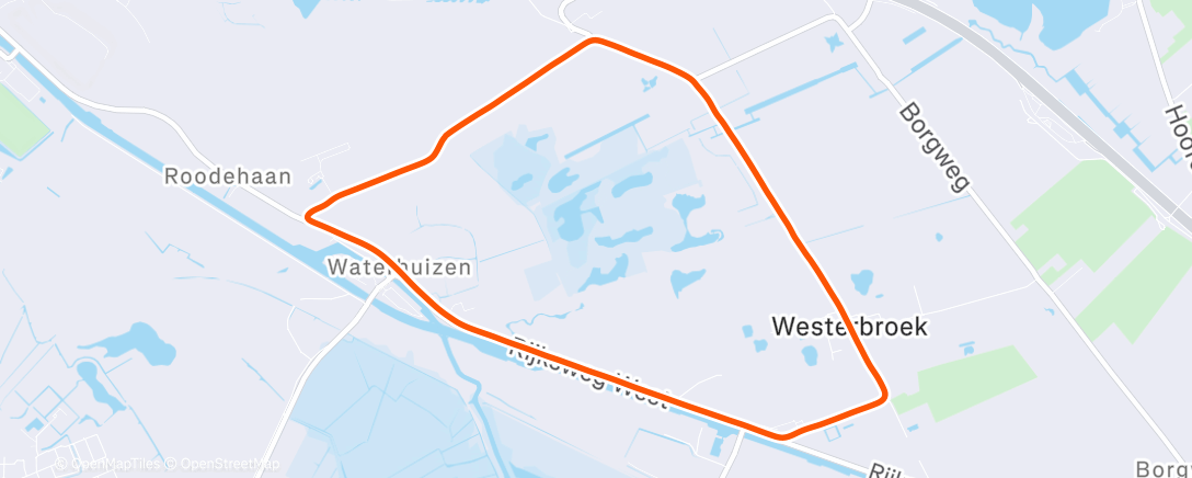 Map of the activity, Morning Run