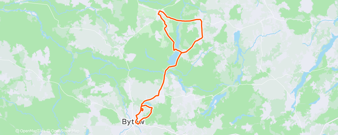 Карта физической активности (Lunch Ride)