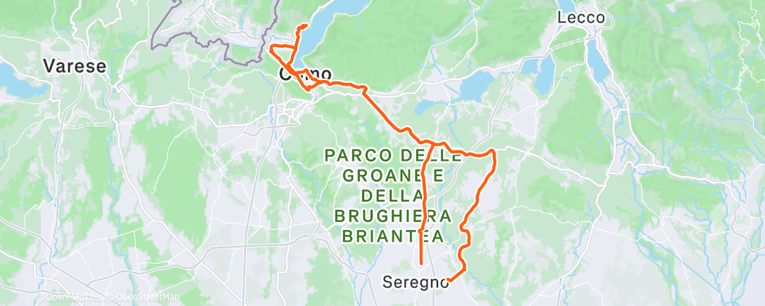 Map of the activity, Trying to avoid the rain