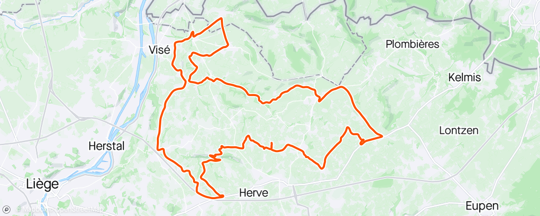 Map of the activity, Retour sur le vélo après une petite grippe 😎😁🌤👍