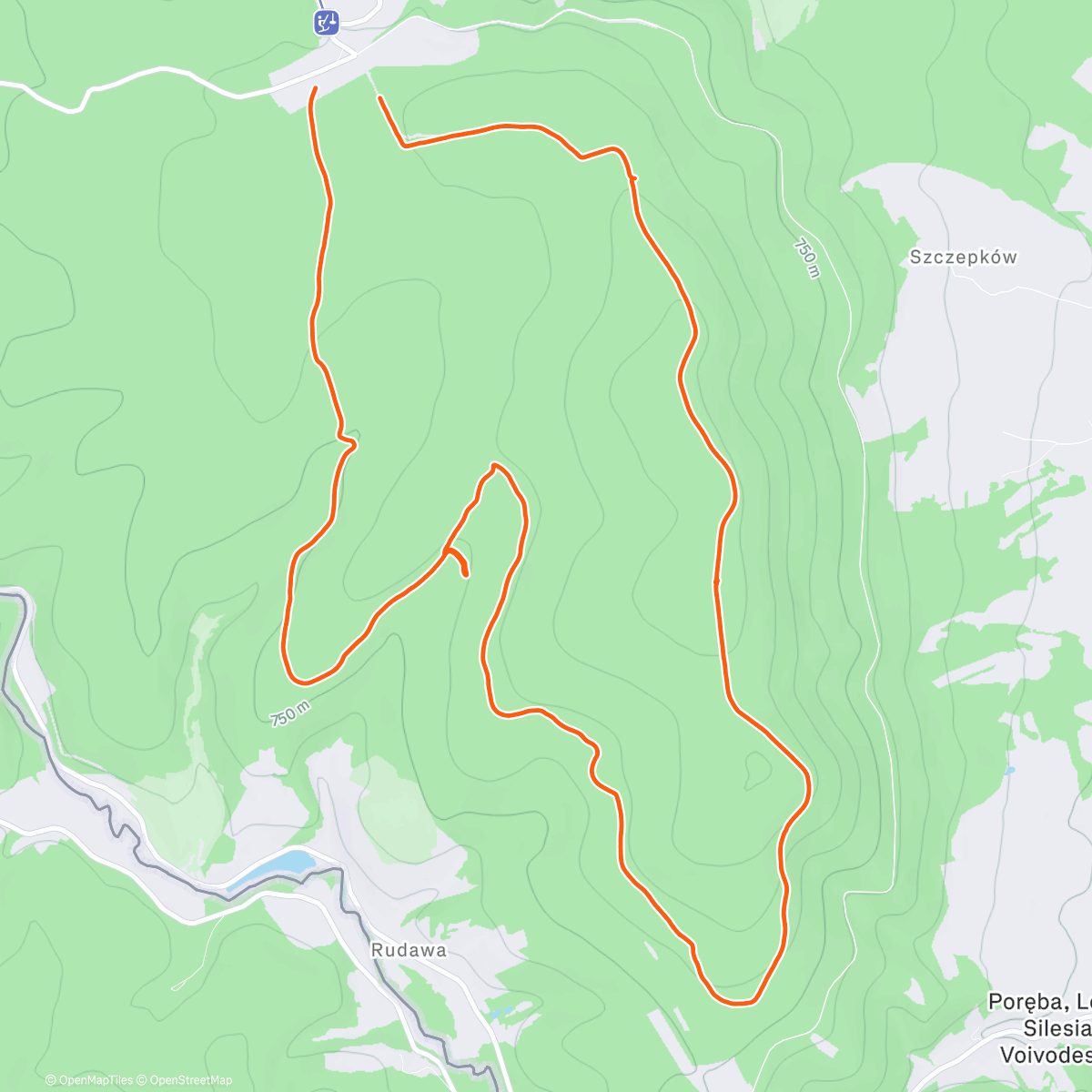 Map of the activity, Jagodna