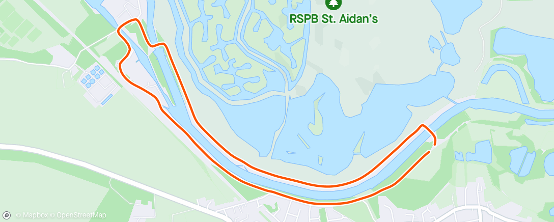 Map of the activity, Canal Run #1