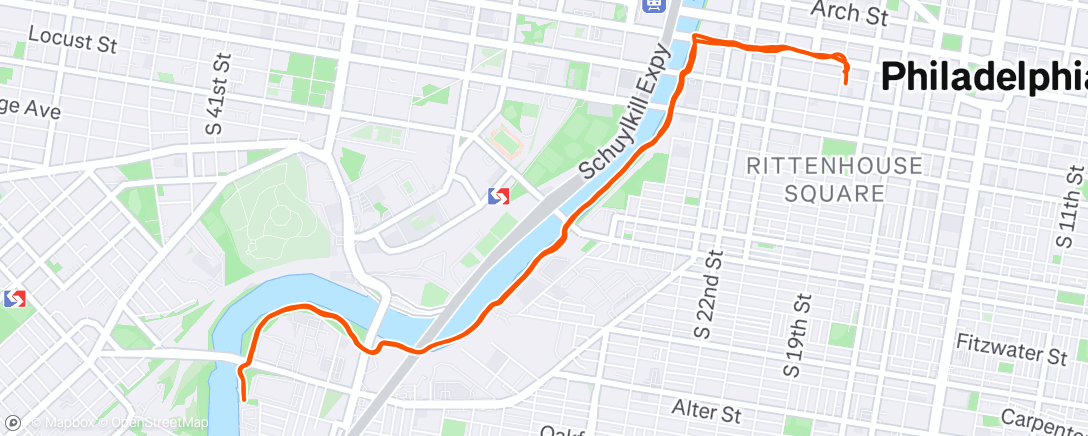 Map of the activity, Checking out Phillys newest pedestrian bridge