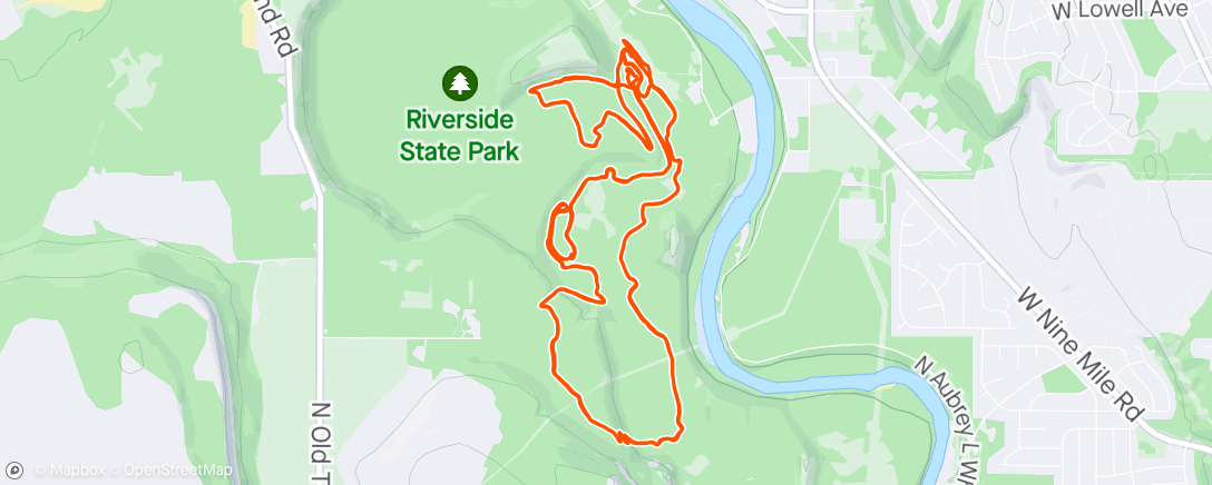 Map of the activity, WSCL race #1