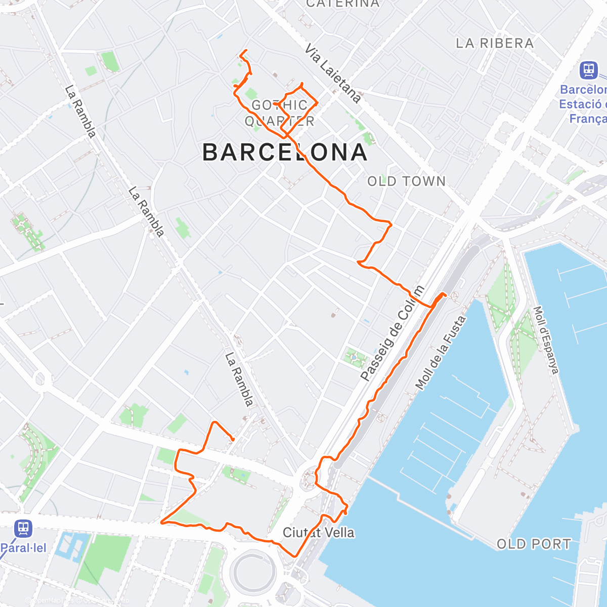 Map of the activity, Kale