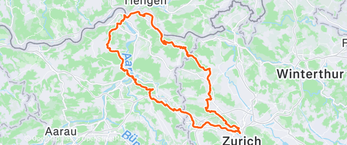 Route map of Leibstadt Loop