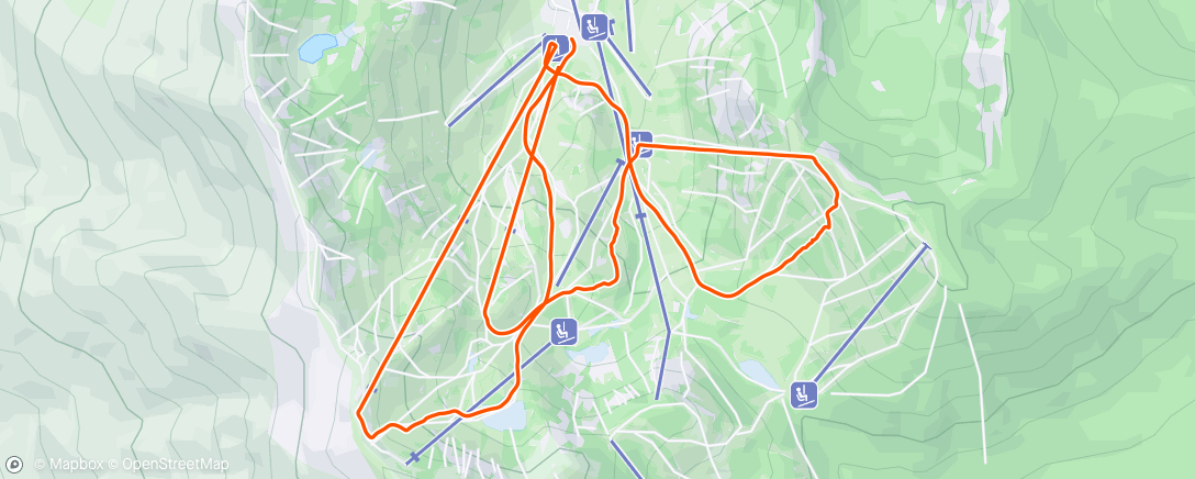 Map of the activity, Day 36 alpine