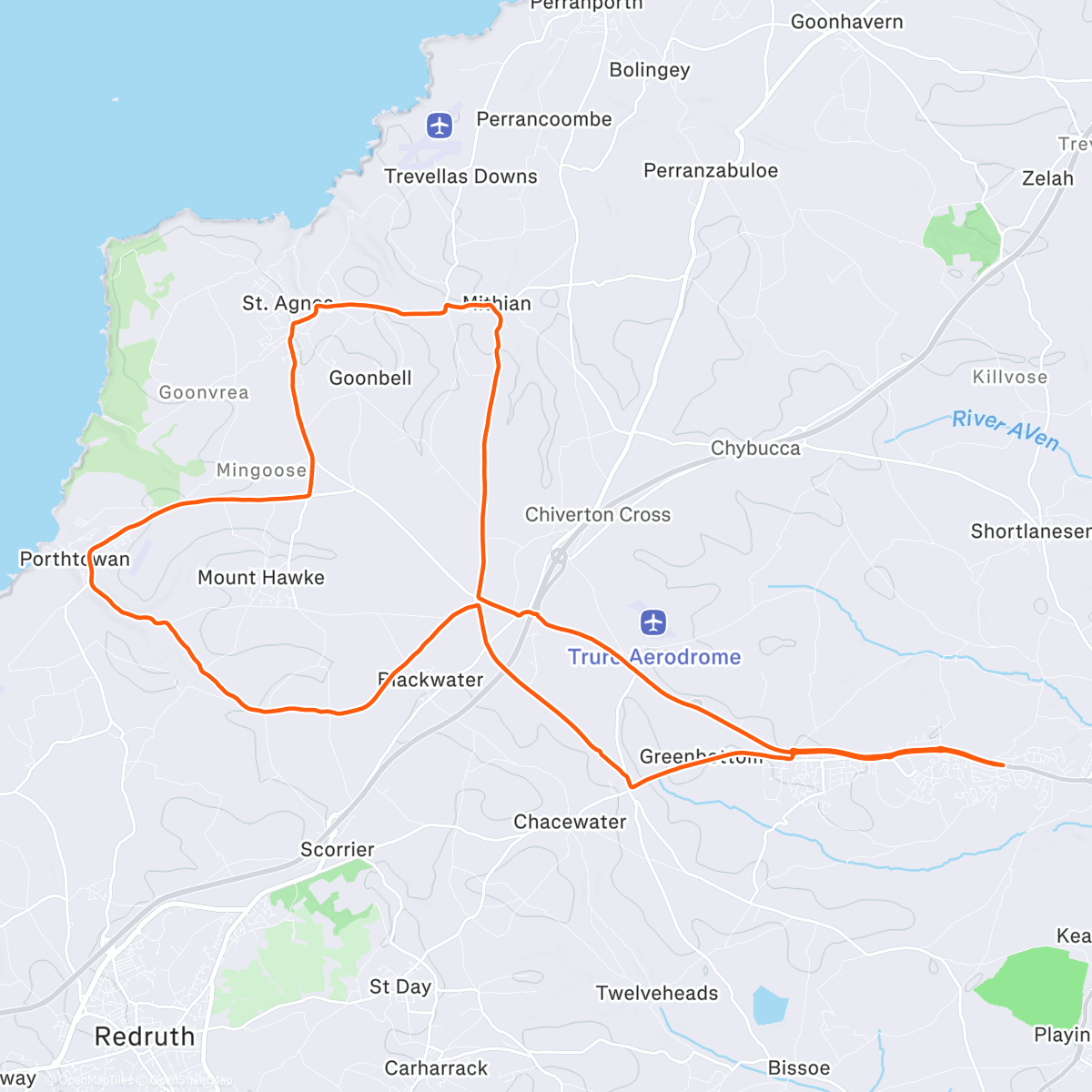 Mapa de la actividad (Seven x Six Seconds Sprints Session)