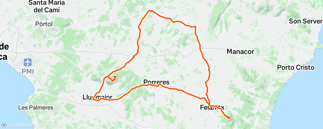 Map of the activity, Fahrt am Morgen