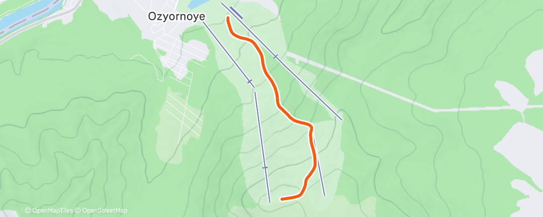 Map of the activity, Lunch Alpine Ski