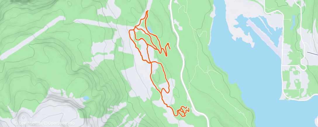Map of the activity, Sticky ski