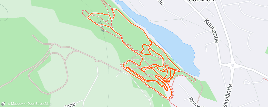 Карта физической активности (Afternoon Mountain Bike Ride)