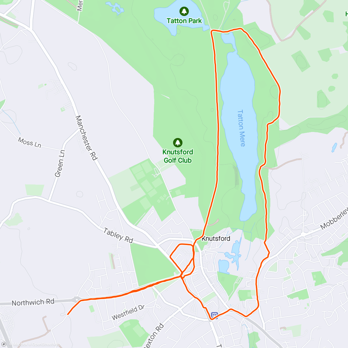 Mapa da atividade, Lunch Run