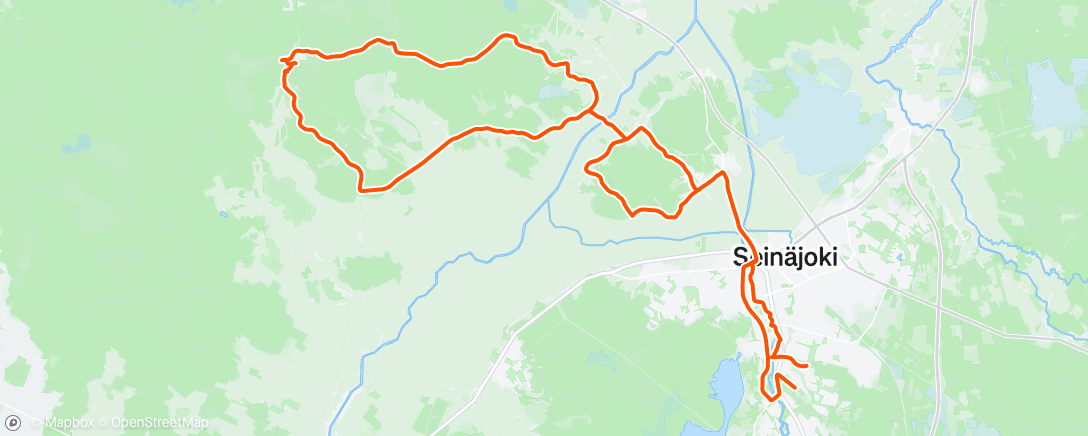 Map of the activity, Rauhallinen juhannusaaton Gravel