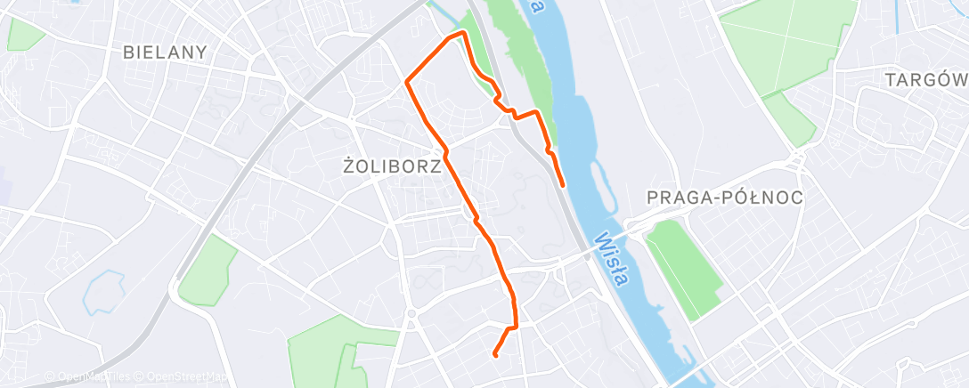 Map of the activity, 18k Run, part II