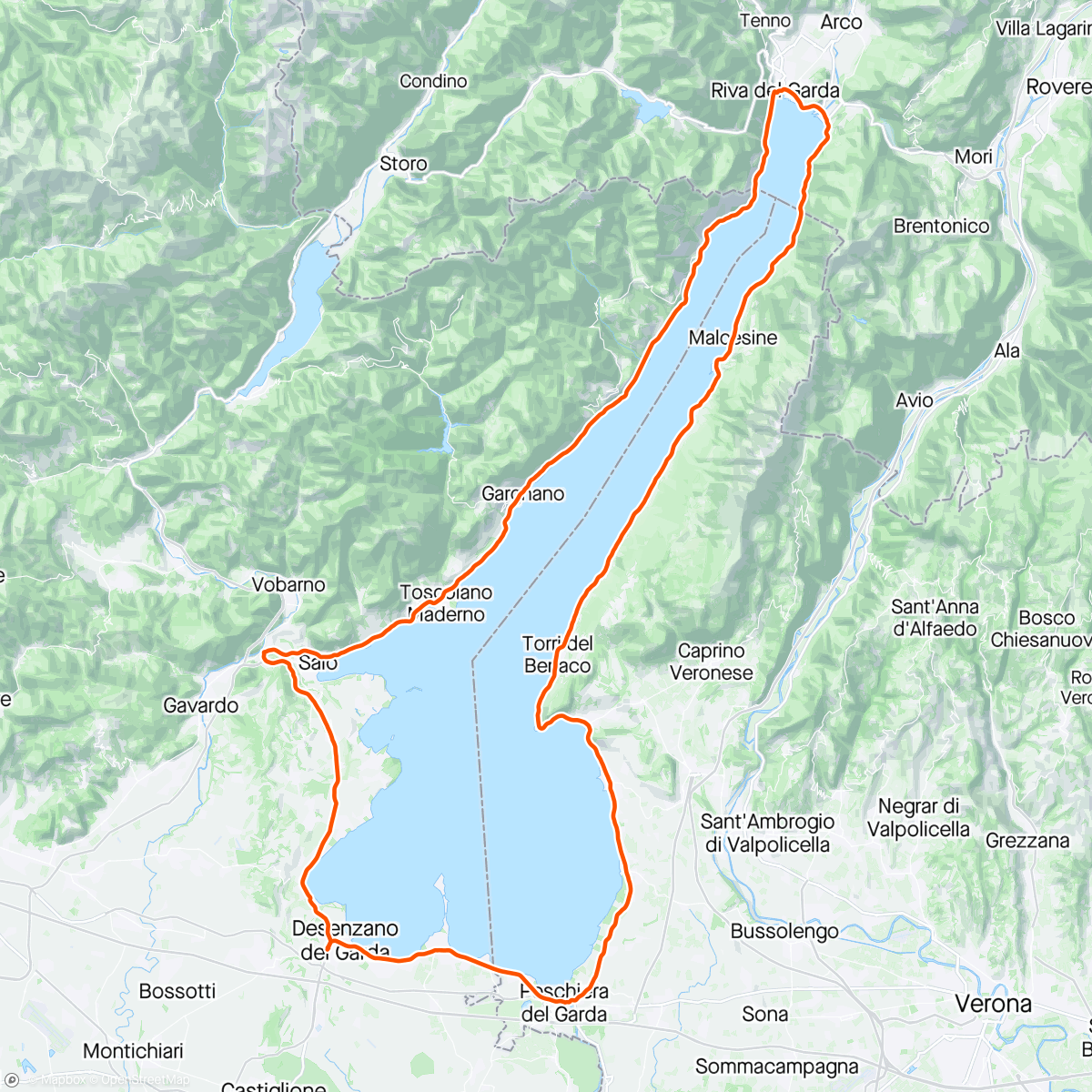 Map of the activity, Giro del Gardaaaaa 🤩🤩🤩🤩