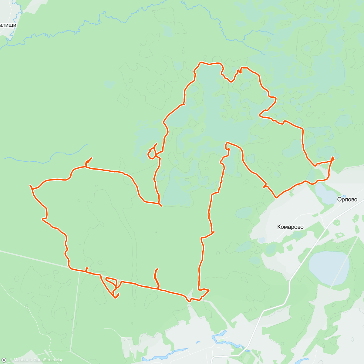 Mappa dell'attività Рогейн "Открытие сезона"