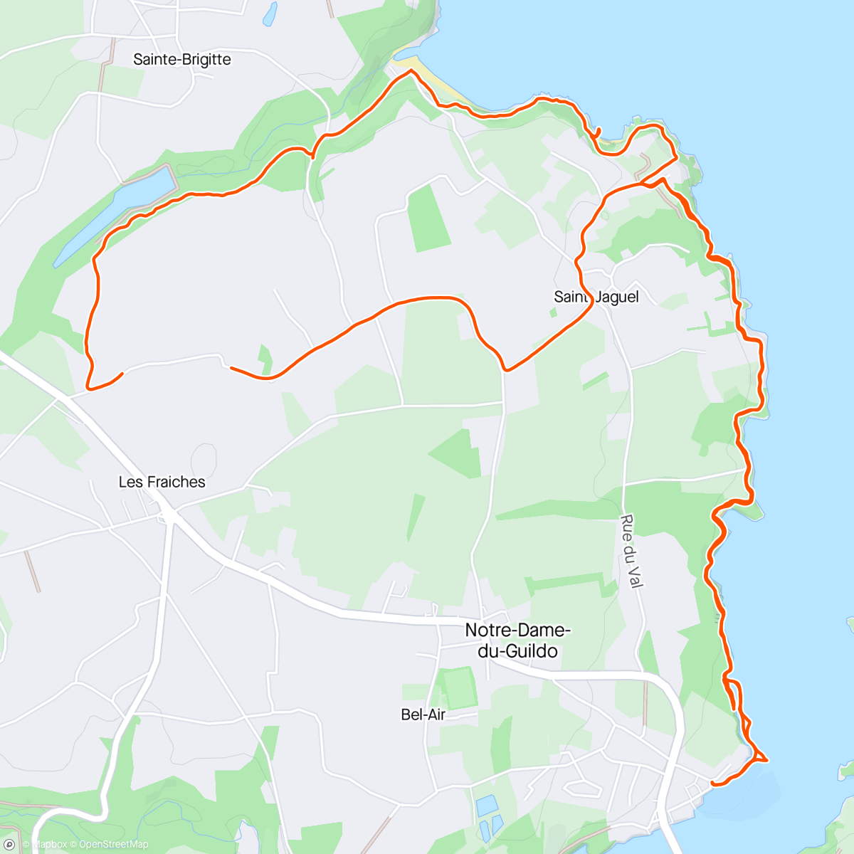 Map of the activity, Balade bretonne et gourmande 😜