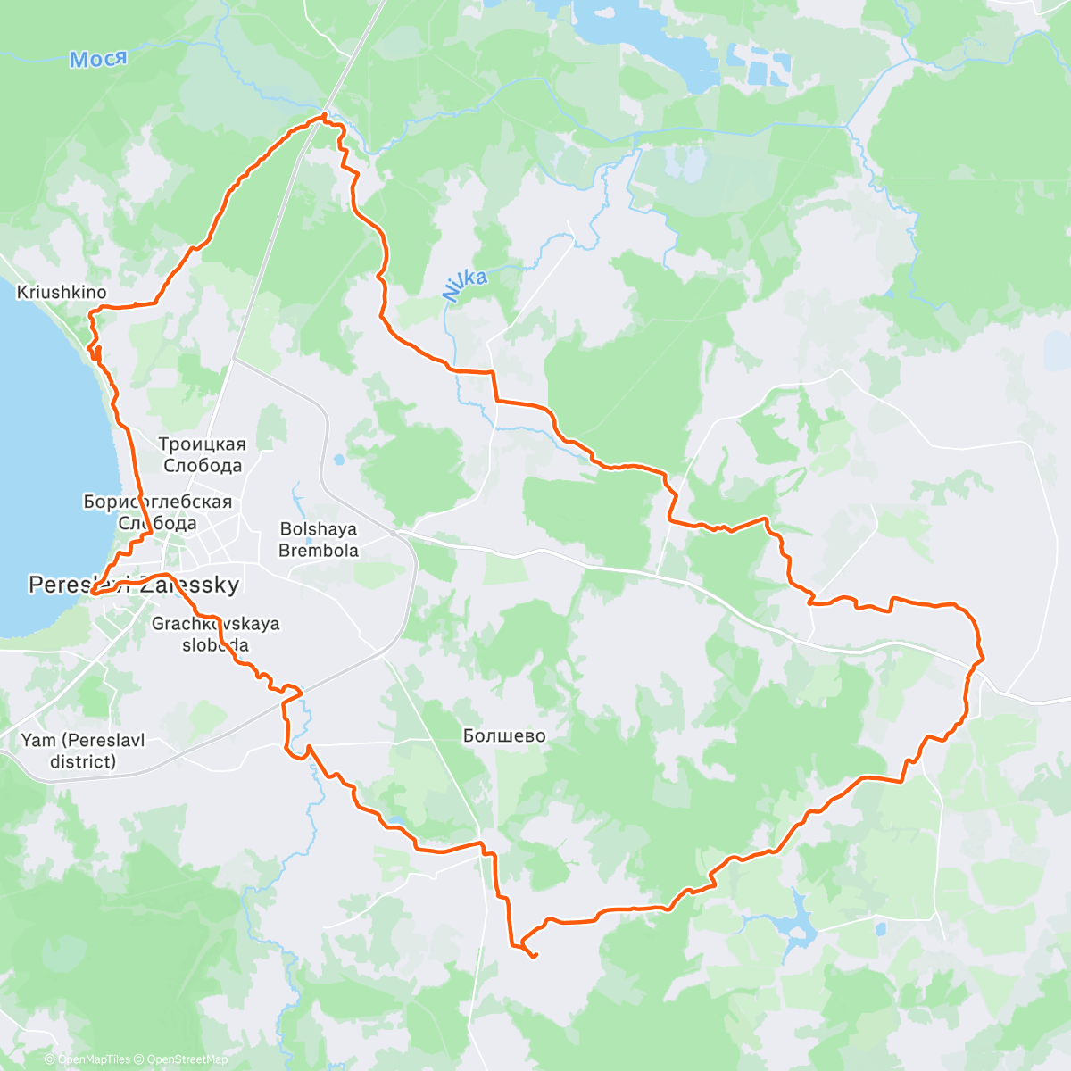 Map of the activity, Mad Fox 2025. K70-75 км. Финиш