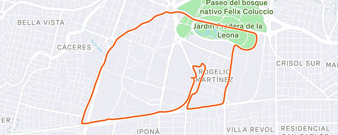 Map of the activity, 50’ En Z2 culminando en Z3