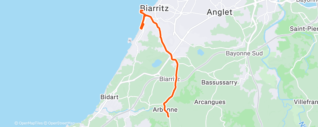 Карта физической активности (Lunch Run)