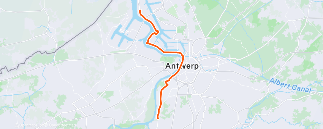 Карта физической активности (Afternoon Ride)