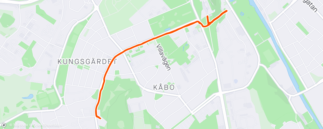 Map of the activity, Morning Run