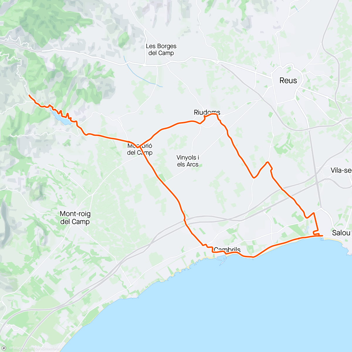 Mapa da atividade, Sortie vélo le matin avec Jérémy