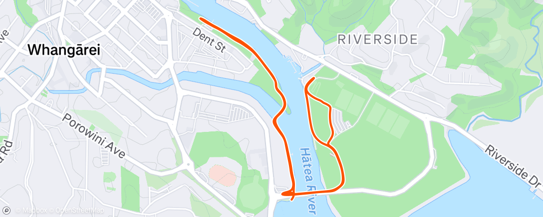 Map of the activity, 1st Christmas Day Parkrun with Indie