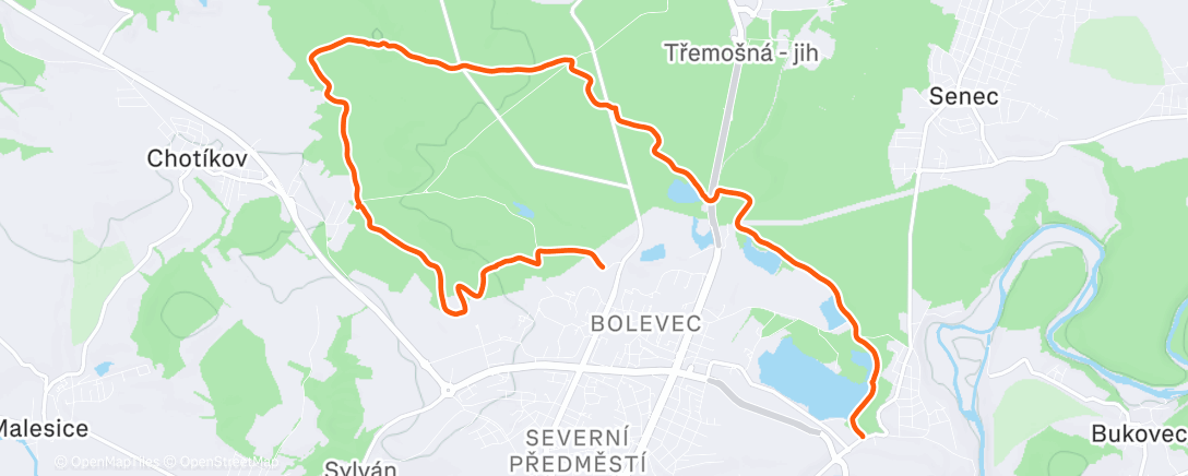 Map of the activity, Sněhová nádhera ⛄️