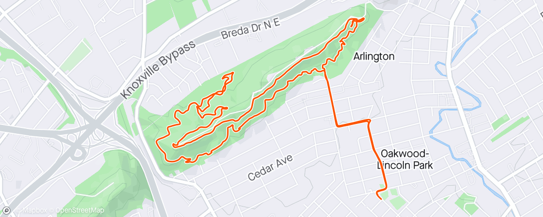 Mapa de la actividad (Quick ride before work)