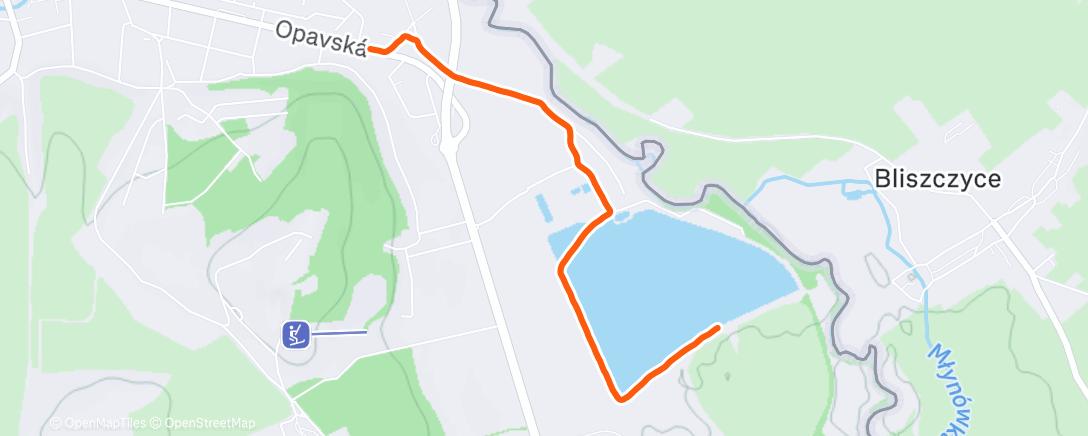 Map of the activity, Morning Run