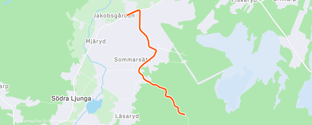 Map of the activity, Morning Run