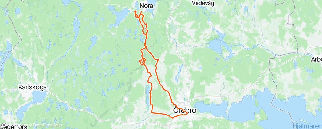 Map of the activity, Kvällspsset