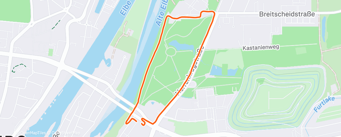 Map of the activity, Spaziergang am Nachmittag