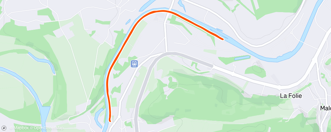 Map of the activity, Petit run avec Flo et Anouk