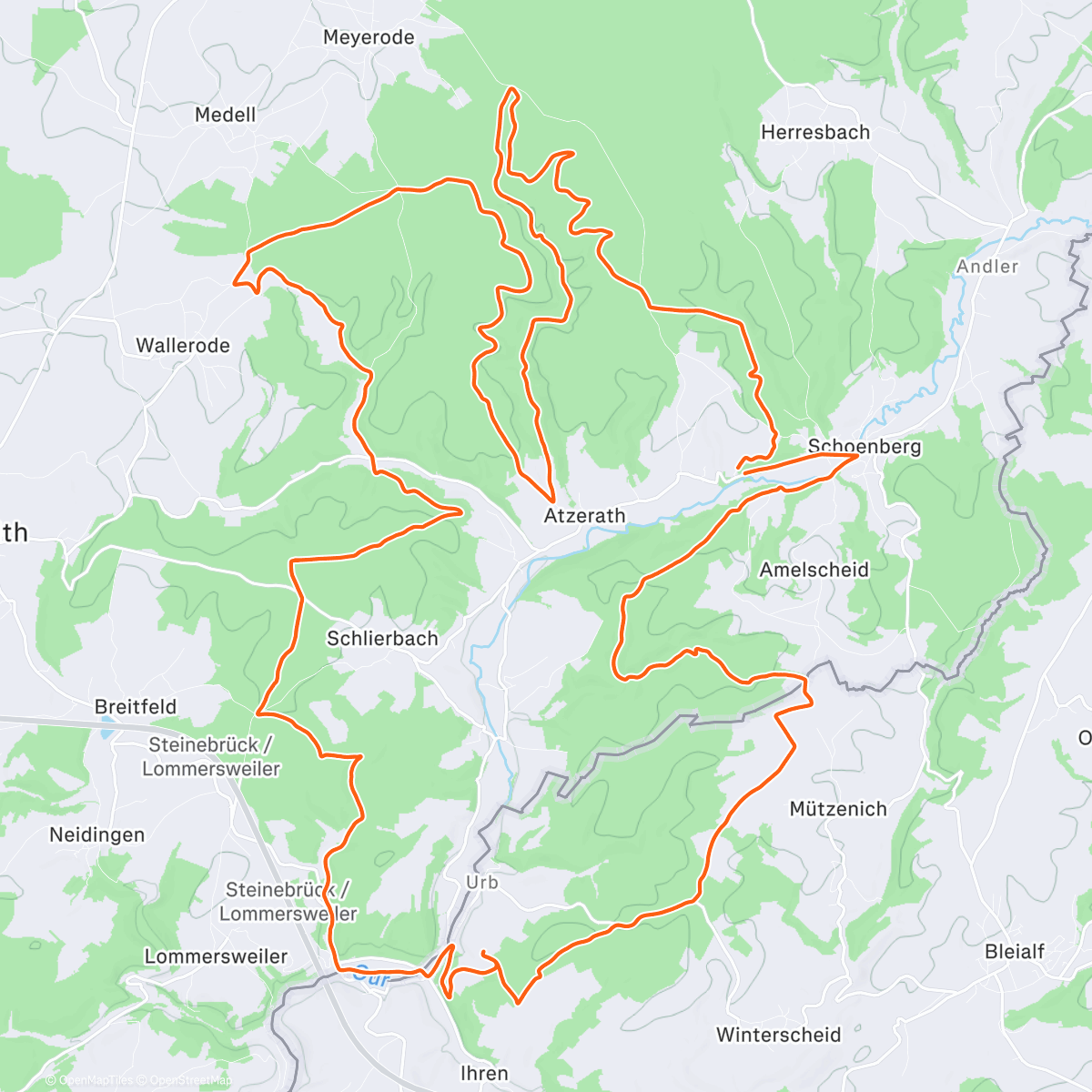 Map of the activity, Ostbelgien festive gravel ride 2025!🤩