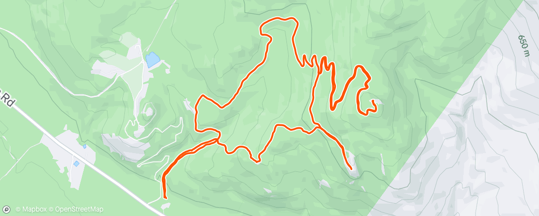 Map of the activity, Morning Hike