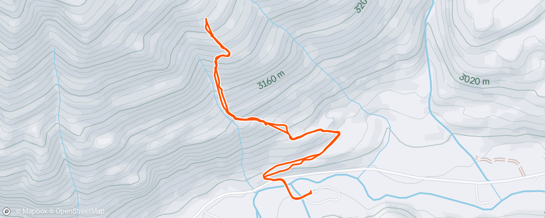Map of the activity, The steep side of sunshine