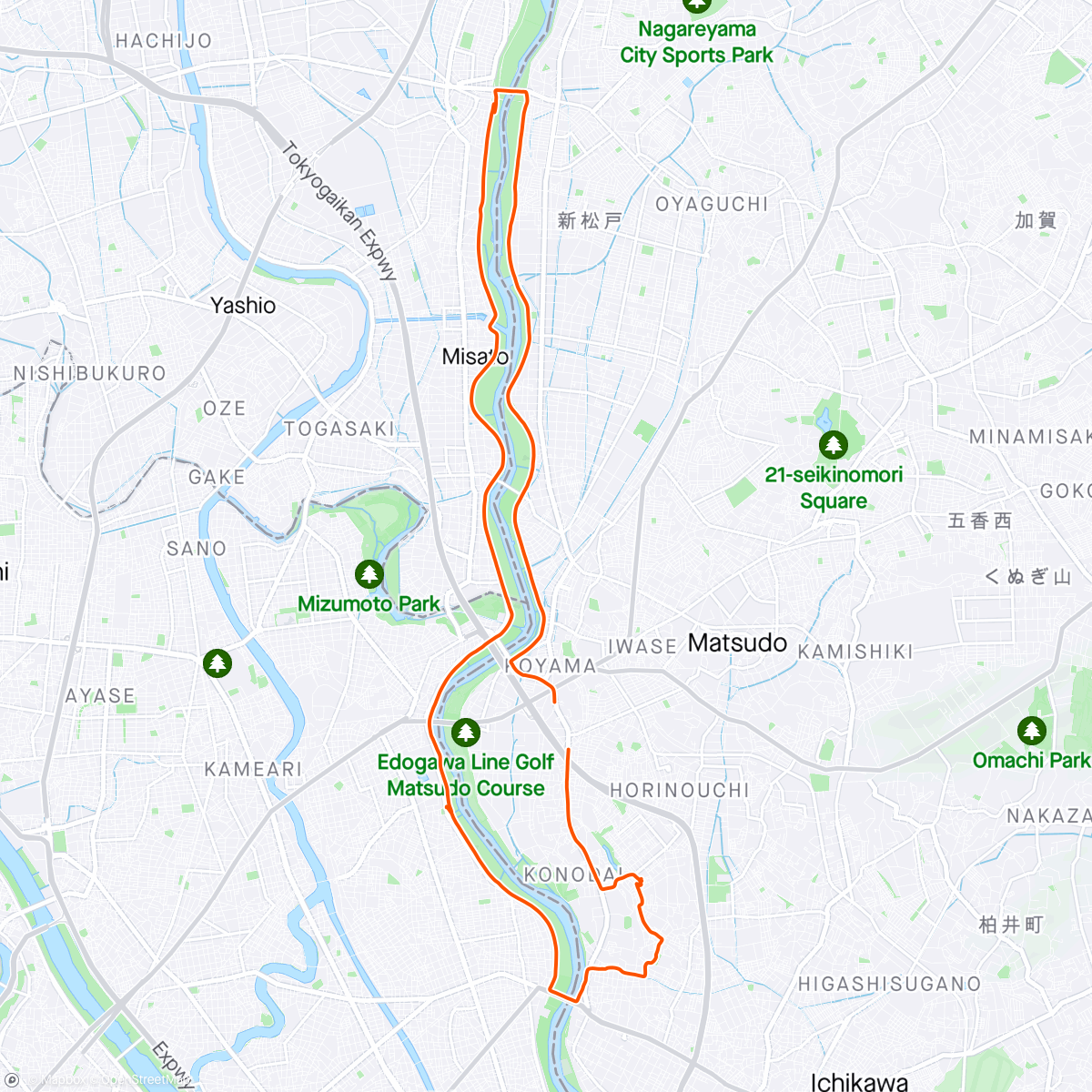 Map of the activity, ソフトクリームRide