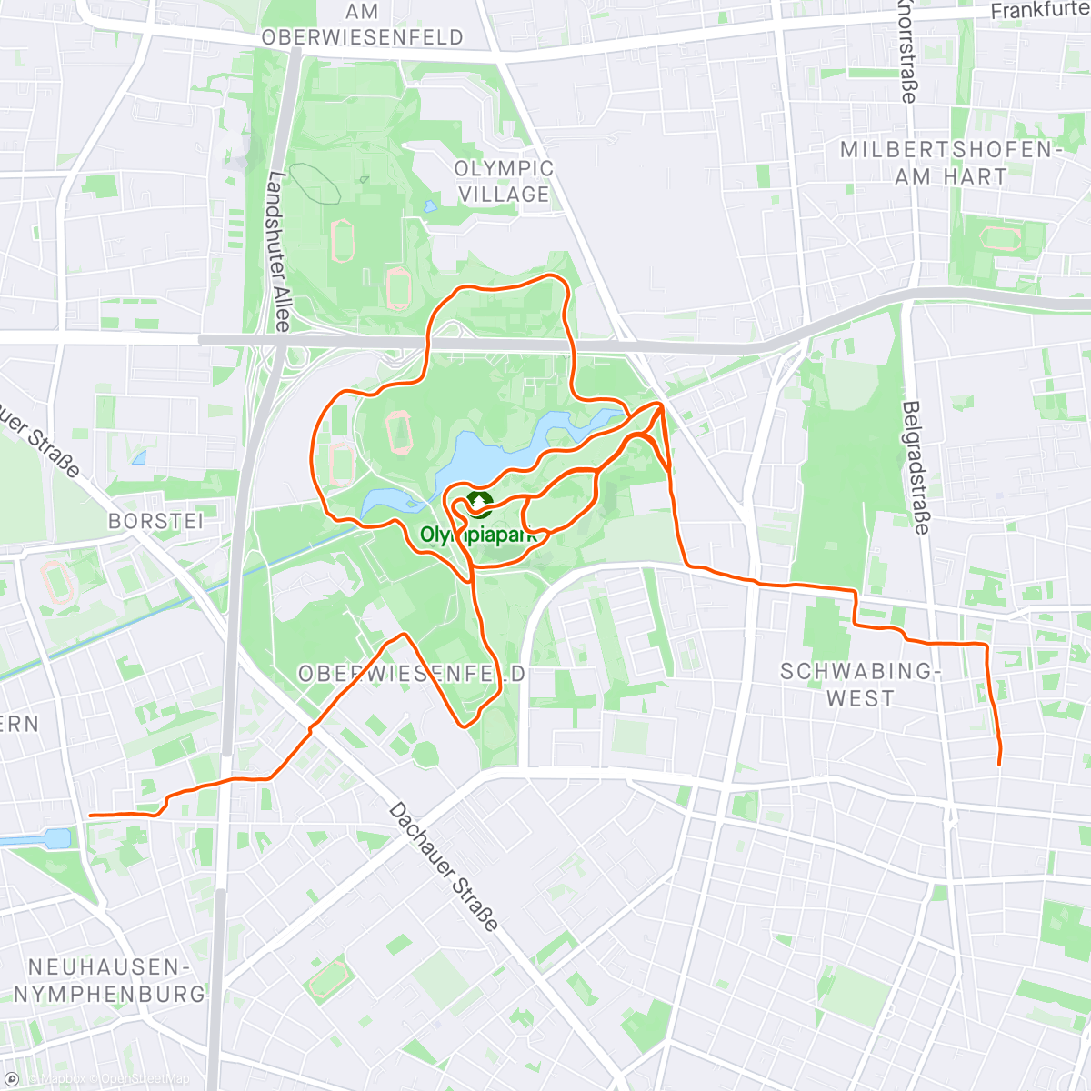 Map of the activity, 6x 6‘ hilly threshold