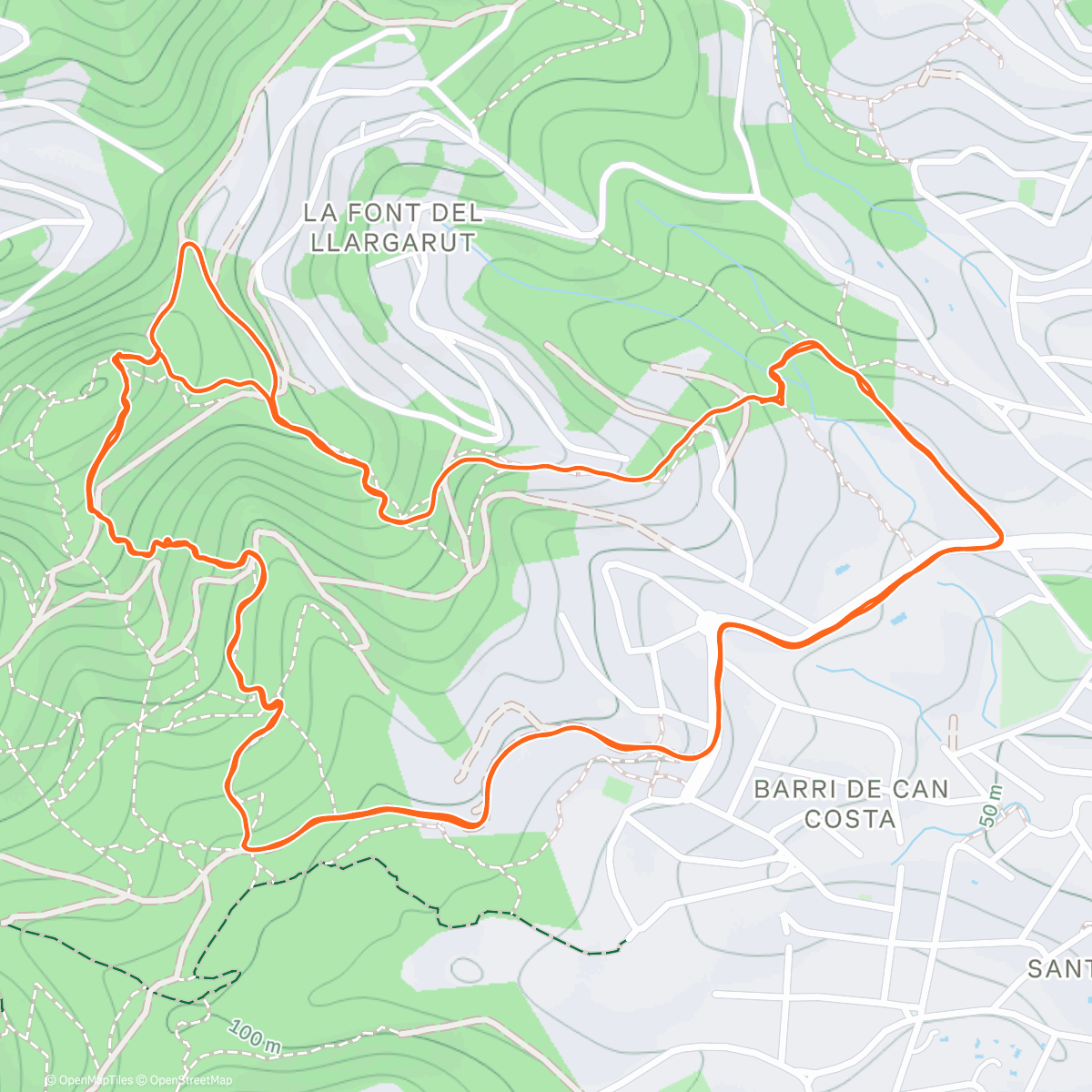 Map of the activity, Segment Zátopek ha fet Ricard en 5:55💪🇨🇿🇨🇿🇨🇿