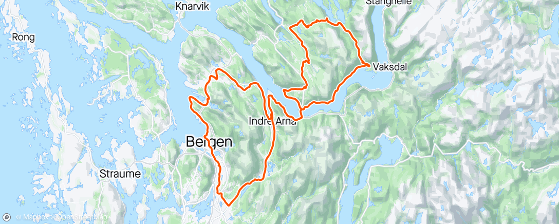 Kaart van de activiteit “Osterøy-runde”