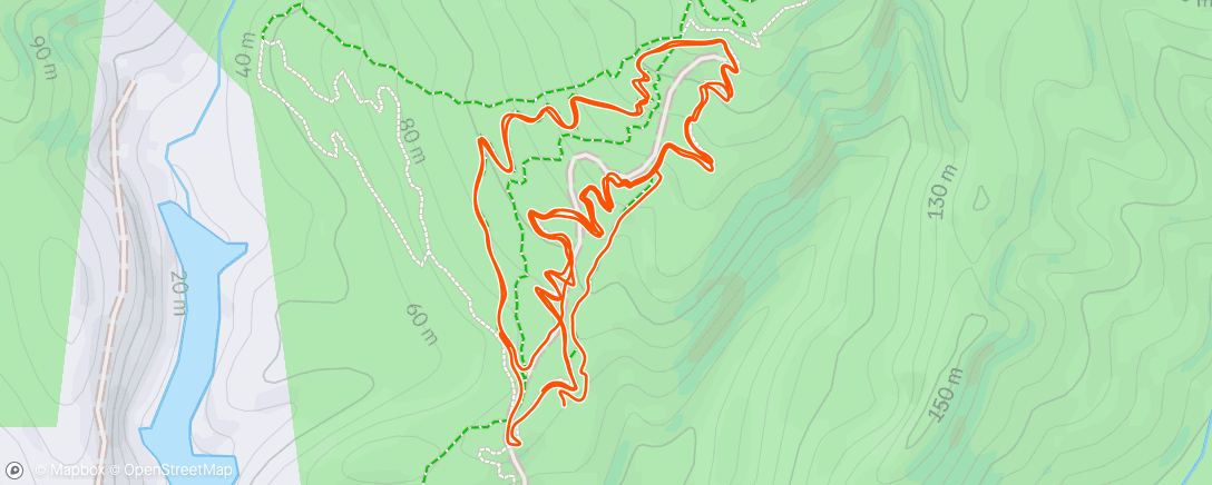 Map of the activity, Afternoon Mountain Bike Ride